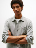 Green Regular Fit Flannel Shirt  Men