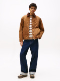 Brown Teddy Lined Corduroy Collar Chore Jacket  Men
