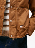 Brown Teddy Lined Corduroy Collar Chore Jacket  Men