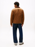 Brown Teddy Lined Corduroy Collar Chore Jacket  Men
