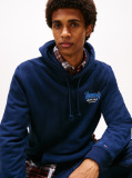Blue Logo Terry Hoody  Men