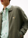 Green Relaxed Zip-Thru Sweatshirt  Men