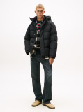 Black Hooded Down Puffer Jacket  Men
