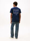 Μπλε T-Shirt Με Κλασική Λαιμόκοψη Και Signature Πίσω Λογότυπο  Άνδρες