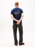 Μπλε T-Shirt Με Κλασική Λαιμόκοψη Και Signature Πίσω Λογότυπο  Άνδρες