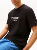 Black Regular Tonal Logo Short-Sleeve T-Shirt  Men