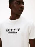 Μπεζ Κοντομάνικο T-Shirt Σε Κανονική Γραμμή Με Tonal Λογότυπο  Άνδρες