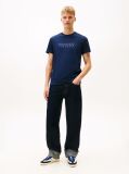 Μπλε T-Shirt Σε Slim Γραμμή Με Λογότυπο  Άνδρες