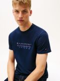 Μπλε T-Shirt Σε Slim Γραμμή Με Λογότυπο  Άνδρες