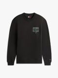 Black Regular Logo Back Graphic Sweatshirt  Men