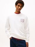 Beige Regular Logo Back Graphic Sweatshirt  Men