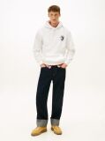 Beige Back Slogan Washed Relaxed Hoody  Men