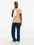 Beige Tommy Flag Crew Neck T-Shirt  Men