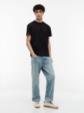 Black Tommy Flag Crew Neck T-Shirt  Men