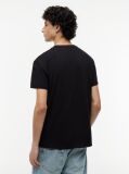 Black Tommy Flag Crew Neck T-Shirt  Men