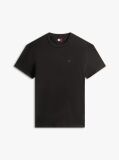 Black Tommy Flag Crew Neck T-Shirt  Men