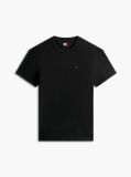 Black Tommy Flag Crew Neck T-Shirt  Men
