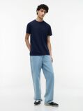 Blue Tommy Flag Crew Neck T-Shirt  Men