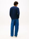 Blue Waffle Knit Long Sleeve Henley Top  Men