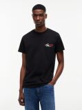 Black Signature Logo Slim Jersey T-Shirt  Men