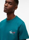 Blue Signature Logo Slim Jersey T-Shirt  Men