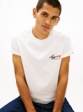 Μπεζ Slim Βαμβακερό T-Shirt Με Signature Λογότυπο  Άνδρες