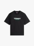 Μαύρο T-Shirt Κοντομάνικο Με Λογότυπο  Άνδρες