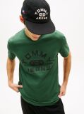 Green Graphic Crew Neck Jersey T-Shirt  Men