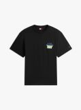 Μαύρο Άνετο T-Shirt Με Bubble Λογότυπο  Άνδρες