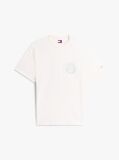 Άσπρο Άνετο T-Shirt Με Bubble Λογότυπο  Άνδρες