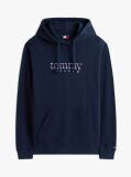 Blue Logo Terry Drawstring Hoody  Men