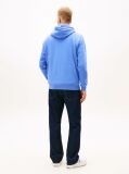 Blue Logo Terry Drawstring Hoody  Men