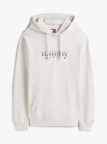 Grey Logo Terry Drawstring Hoody  Men