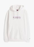 Beige Logo Terry Drawstring Hoody  Men