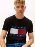 Black Flag Badge Jersey Crew Neck T-Shirt  Men