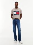 Brown Flag Badge Jersey Crew Neck T-Shirt  Men