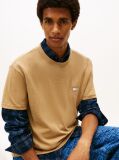 Beige Tonal Tommy Badge Jersey T-Shirt  Men