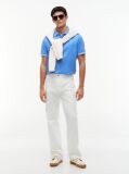 Blue Tommy Flag Regular Fit Tipped Polo Shirt  Men