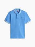Blue Tommy Flag Regular Fit Tipped Polo Shirt  Men