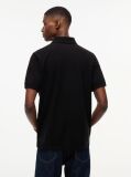 Black Hilfiger Flag Regular Fit Pique Polo Shirt  Men