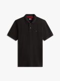Black Hilfiger Flag Regular Fit Pique Polo Shirt  Men