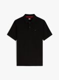 Black Hilfiger Flag Regular Fit Pique Polo Shirt  Men