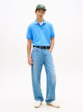 Blue Hilfiger Flag Regular Fit Pique Polo Shirt  Men