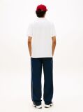 White Hilfiger Flag Regular Fit Pique Polo Shirt  Men