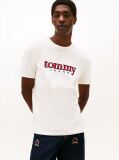 Άσπρο T-Shirt Με Appliqué Λογότυπο  Άνδρες