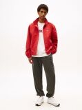 Red Water Repellent Funnel Neck Jacket  Men