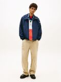 Blue Oversized Colour-Blocked Water Repellent Chicago Windbreaker  Men
