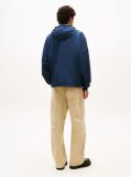 Blue Oversized Colour-Blocked Water Repellent Chicago Windbreaker  Men