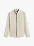 Green Regular Fit Button-Down Pure Linen Shirt  Men