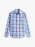 Multi Regular Fit Check Poplin Shirt  Men